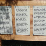 Plaques relating the story of Temple Hill.