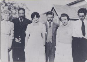 Poncho Villa with midwives and their husbands of Colonia Garcia